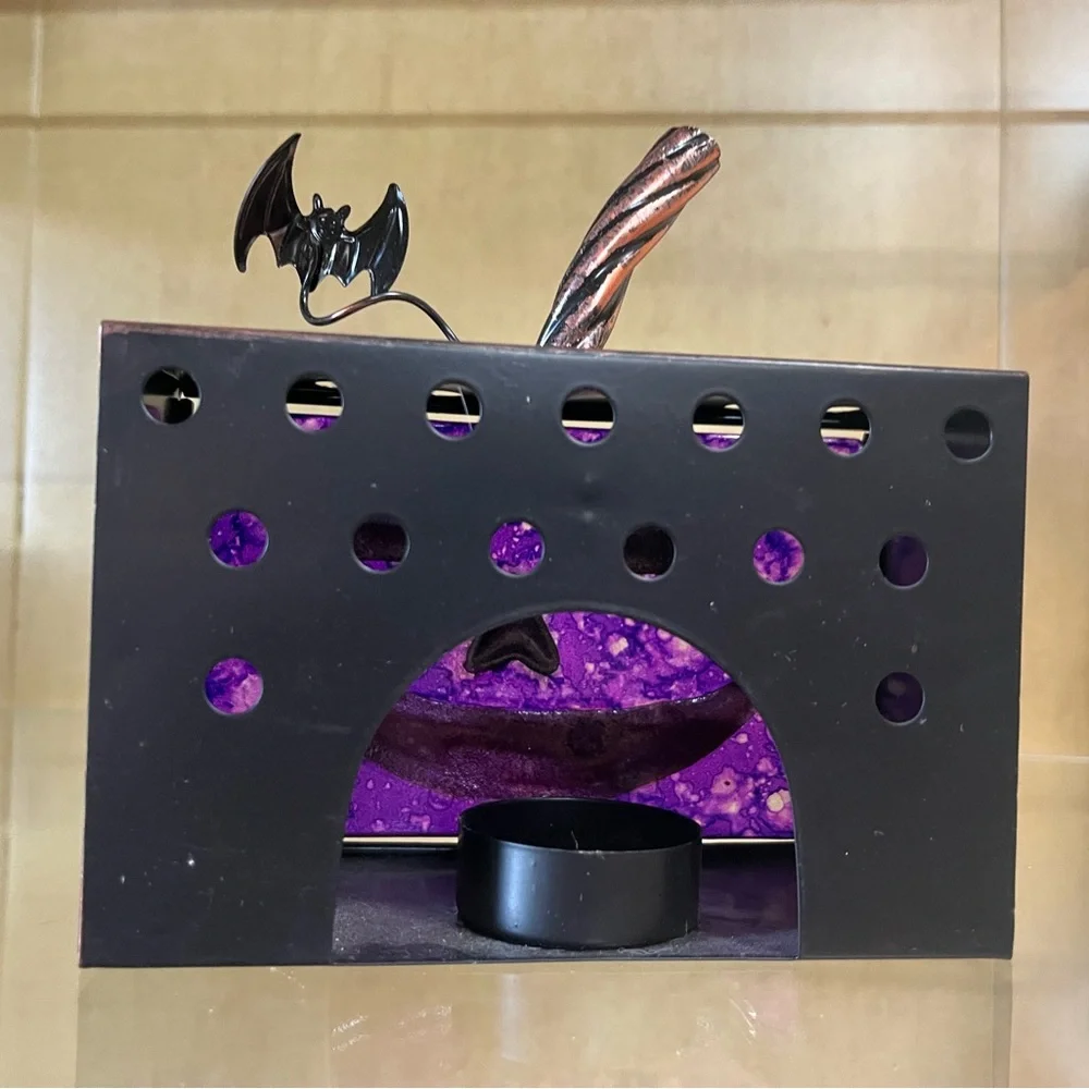 Cracker Barrel Halloween Jack-o'-lantern Tea Light candle Holder